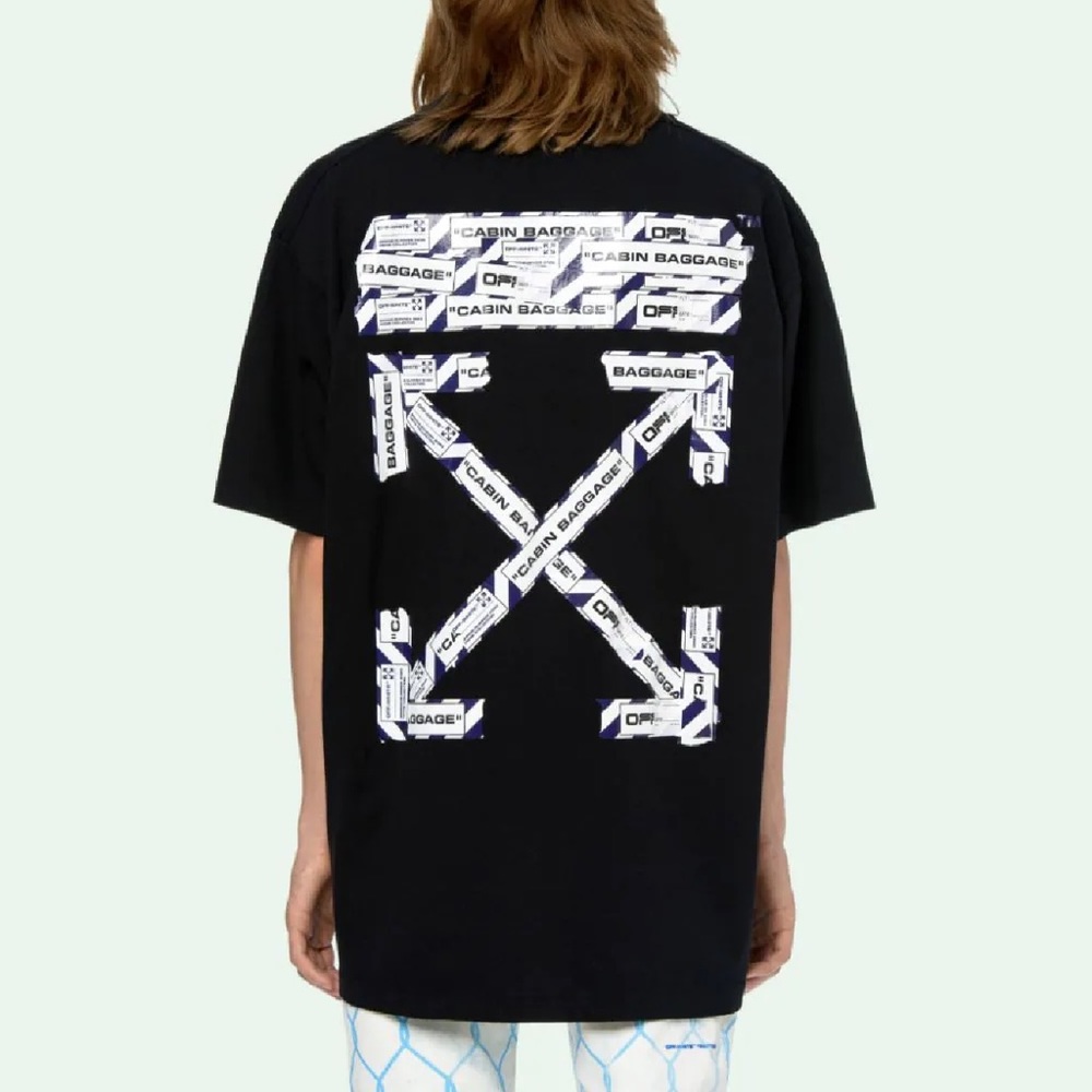 Off-White Men’s Airport Tape S/S Over T-Shirt Size S Small